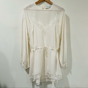 IRO cream silk dress size 34